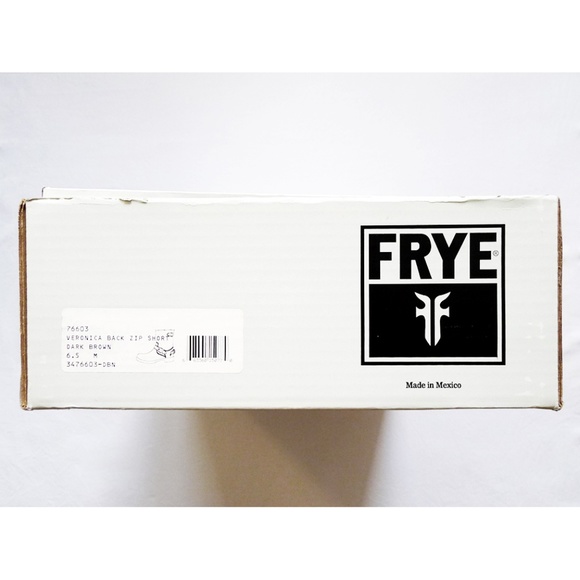 FRYE VERONICA BACK ZIP SHORT Brown Antique Leather - Picture 8 of 8